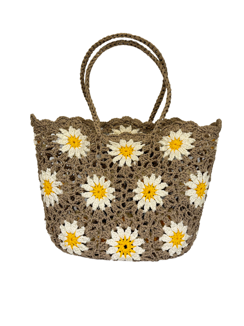 Sunflower Raffia Carry-All Bag